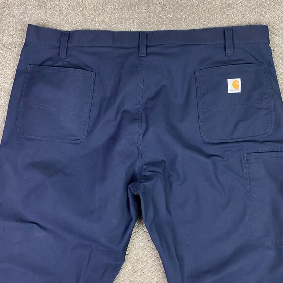 Carhartt Relaxed Fit Rugged Flex Pants Work Men's 46 x 32 Blue - Picture 4 of 11